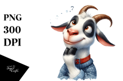 Funny Goat Clipart Product Image 1