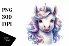 Detailed Baby Unicorn PNG Product Image 3