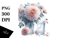 Watercolor Chrysanthemum | Clipart Product Image 1