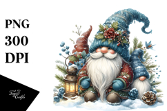 Detailed Winter Gnome PNG Product Image 1