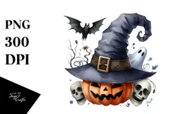 Funny Halloween Hat Clipart, PNG Product Image 1