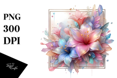 Pastel Azalea Art, Transparent PNG Product Image 1