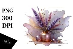 Glossy Lavender Watercolor Splash Product Image 1