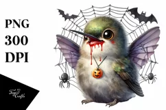 Baby Hummingbird Halloween Clipart Product Image 3