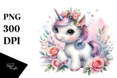Cute Baby Unicorn | Sublimation | Clipart Product Image 3
