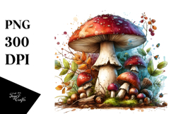 Detailed Magical Mushroom PNG Product Image 1