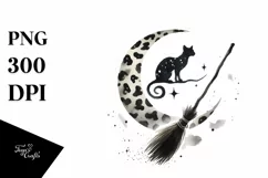 Broomstick with Animal Print PNG Product Image 1
