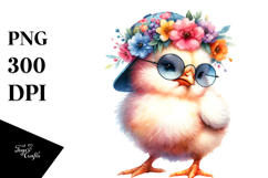 Happy Baby Chicken Posing PNG Product Image 1