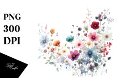 Watercolor Wild Flowers | Surrounded by Space Product Image 1