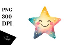 Simple Smiling Star PNG Product Image 1