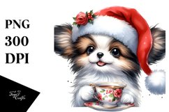 Expressive Baby Papillon, Vibrant PNG Product Image 1