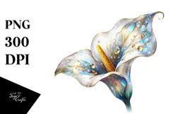 -Like Calla Lily Painting, Transparent PNG Product Image 1