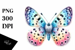 Colorful Baby Butterfly Watercolor Vibrant Product Image 3