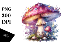Detailed Glossy Magical Mushroom PNG Product Image 1