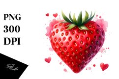 Strawberry Heart PNG Product Image 1