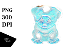 Cute Happy Baby Bulldog with Big Eyes PNG Product Image 1