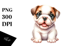 Happy Baby Bulldog PNG Product Image 1