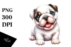 Happy Baby Bulldog PNG Product Image 1