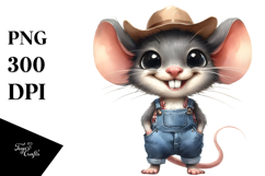 Mouse Cowboy Boots Clipart Product Image 1