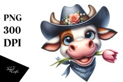 Cow Hat Sublimation Clipart Product Image 1