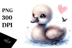 Baby Swan PNG Product Image 1