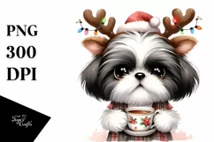 Expressive Baby Shih Tzu, Vibrant PNG Product Image 1