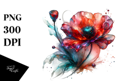 Shiny Poppy Splash Clipart Product Image 1