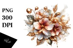 Abstract Shiny Impatiens Material Golden Marble | Product Image 3