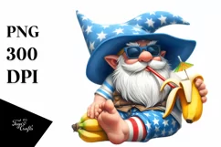 Digital Painting of Beach Gnome | Clipart Product Image 1