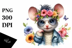 Cute Baby Mouse Model PNG Product Image 3