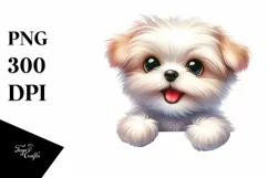 Colorful Funny Baby Maltese Clipart Product Image 3