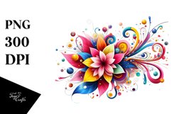 Colorful Vibrant Moon|Sublimation | Clipart Product Image 1