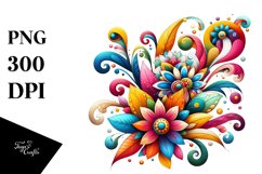 Colorful Vibrant Moon|Sublimation | Clipart Product Image 1