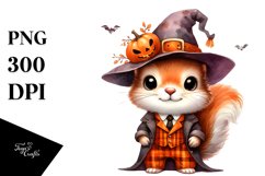 Funny Baby Squirrel Halloween Clipart Product Image 1