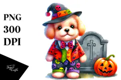 Cute Baby Dog Halloween | Sublimation | Clipart Product Image 1