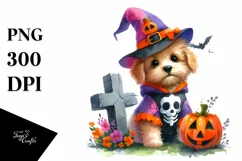 Cute Baby Dog Halloween | Sublimation | Clipart Product Image 1