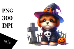 Cute Baby Dog Halloween | Sublimation | Clipart Product Image 1