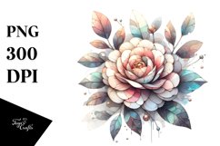 Camellia Stained | Sublimation | Clipart Product Image 3