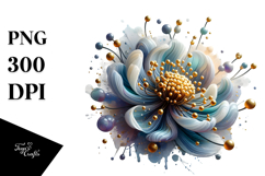 Abstract Glossy Anemone | Clipart Product Image 1