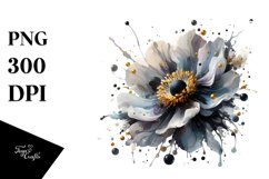 Abstract Glossy Anemone | Clipart Product Image 3