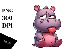 Silly Cartoon Elephant PNG Product Image 1