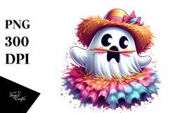 Funny Silly Ghost Rocking a Tutu, PNG Product Image 1
