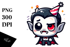 Rolling Goofy Vampire PNG Product Image 1