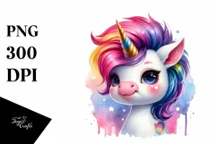 Funny Baby Unicorn Dressed PNG Product Image 3
