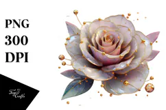 Rose Watercolor Splash PNG Product Image 1