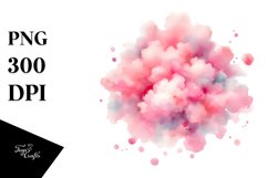 Simple Pinkish Cloud PNG Product Image 1