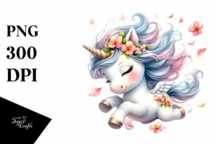 Cute Baby Unicorn | Sublimation | Clipart Product Image 3
