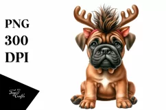 Bullmastiff with Crazy Haircut, PNG Product Image 1