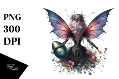 Gothic Fairy with Easter Egg, High-Res PNG Product Image 1