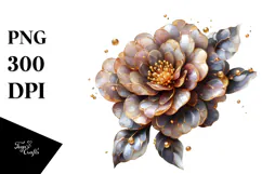 Shiny Camellia Flower PNG Product Image 1